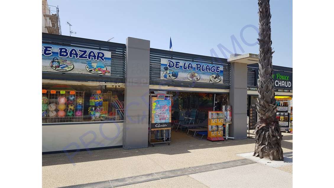 Vente FDC bazar de plage à Marseillan plage