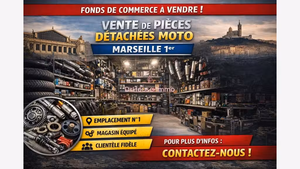 Cession FDC pièces détachées 90m² Marseille centre