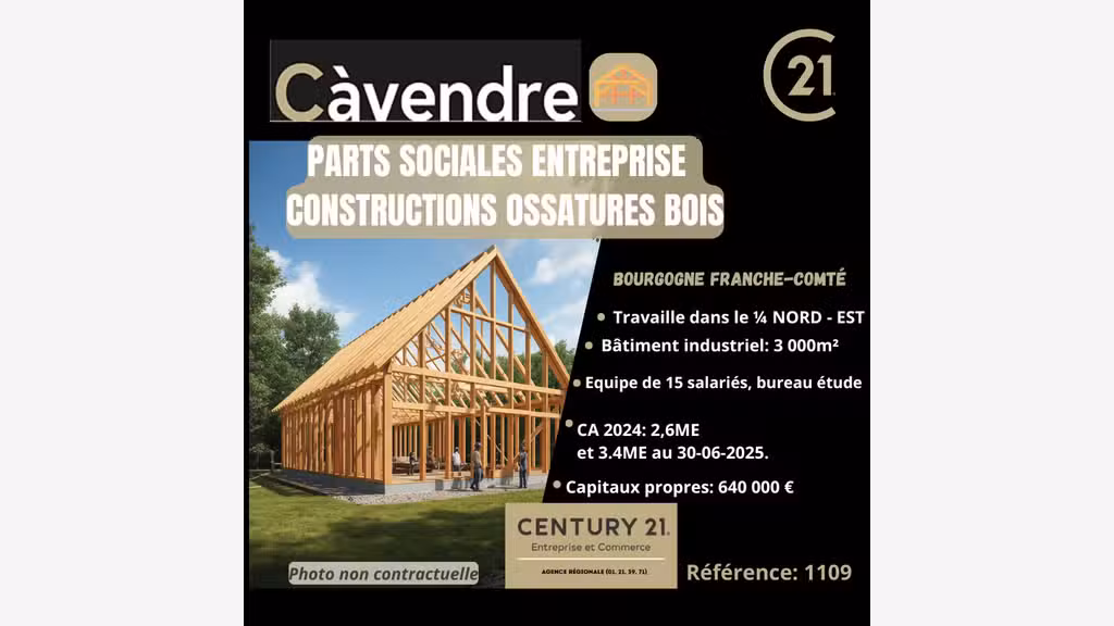 Parts sociales entreprise enveloppes thermiques