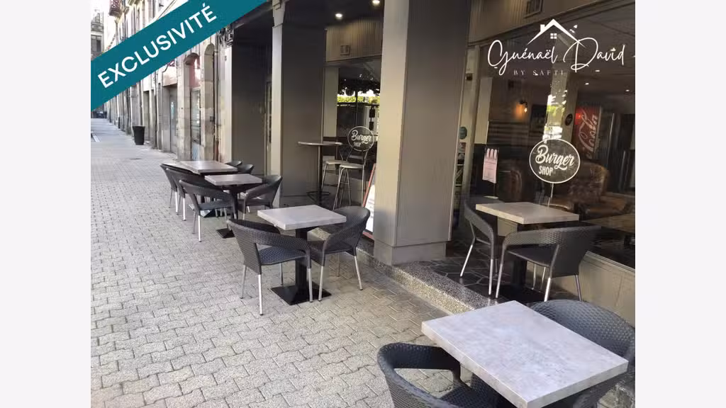 Vente restaurant clé en main centre ville Morlaix