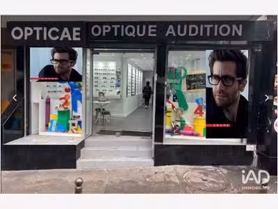 Vente boutique d’optique à Paris 75011 Belleville 