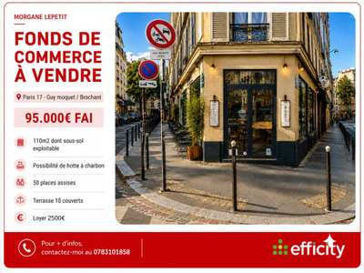 Vente empl d'angle 75017  Guy Môquet / Brochant