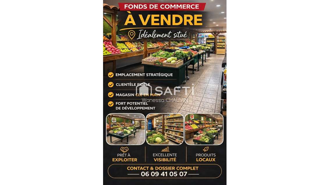 AV FDC primeur à Pélissanne bel empl. axe passant