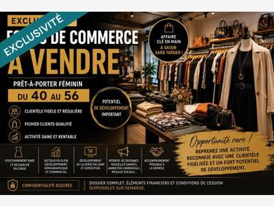 Vente FDC prêt-à-porter à Penta-di-Casinca