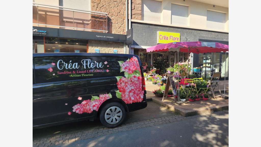 Vente FDC fleurs au centre de Perros Guirec