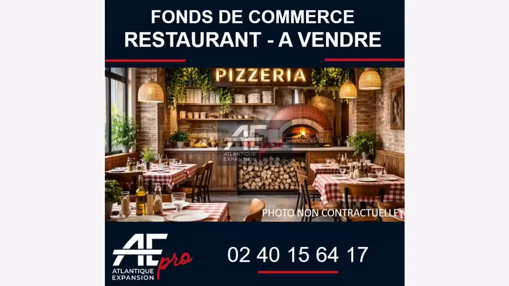 Fonds de commerce pizzeria à vendre Saint Nazaire