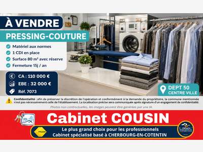 Vente pressing en centre ville de la Manche