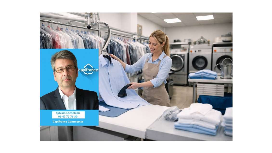 Vente fonds & murs pressing blanchisserie Loudéac