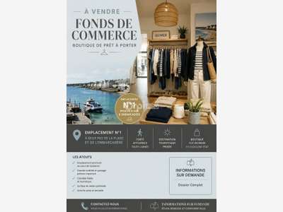 À vendre fonds de commerce vue mer Quiberon