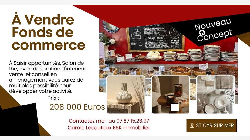 À vendre FDC décoration à Saint-Cyr-sur-Mer