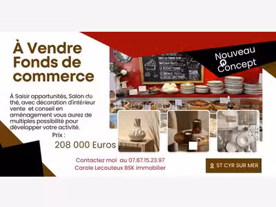 À vendre FDC décoration à Saint-Cyr-sur-Mer