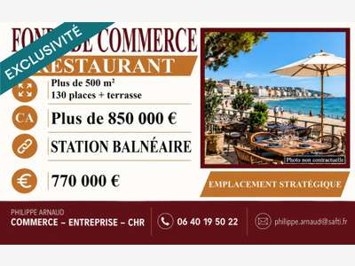 Vente restaurant empl exceptionnel en Vendée