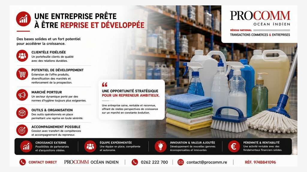 FDC produits d'entretien à vendre à Saint-Pierre
