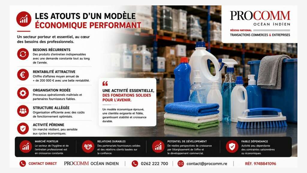 FDC produits d'entretien à vendre à Saint-Pierre