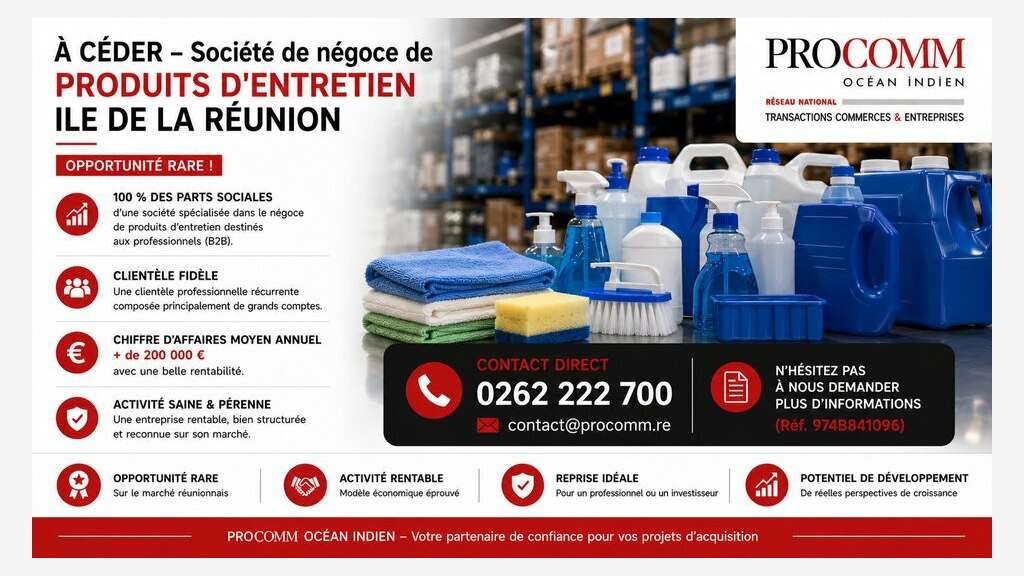 FDC produits d'entretien à vendre à Saint-Pierre