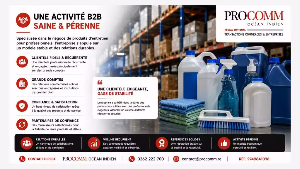 FDC produits d'entretien à vendre à Saint-Pierre