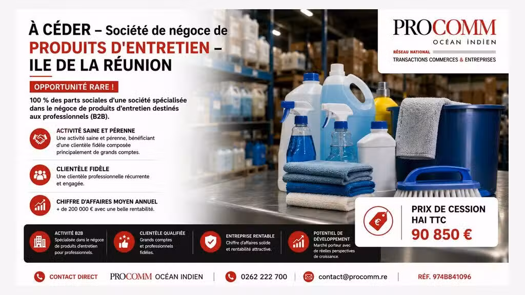 FDC produits d'entretien à vendre à Saint-Pierre