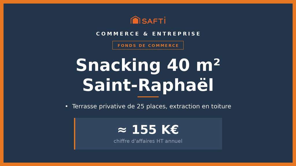 Snacking  Flux piéton constant & Terrasse 25 pl.