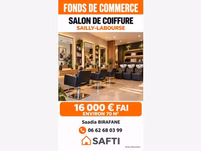 Vente FDC salon de coiffure à Sailly-Labourse