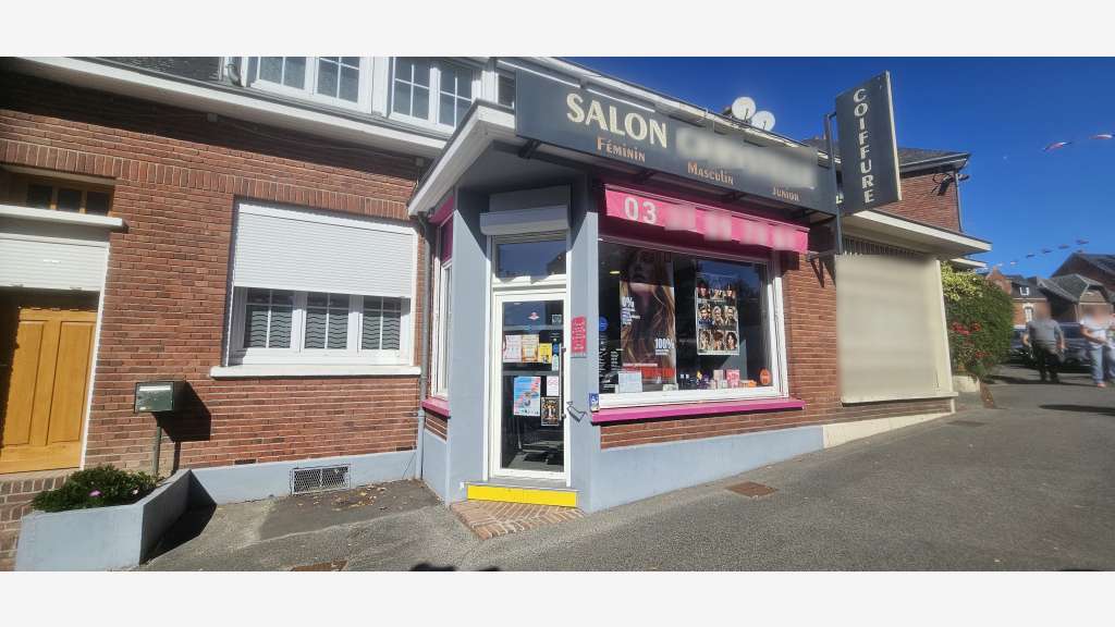 Salon de coiffure en ville dynamique proche Amiens