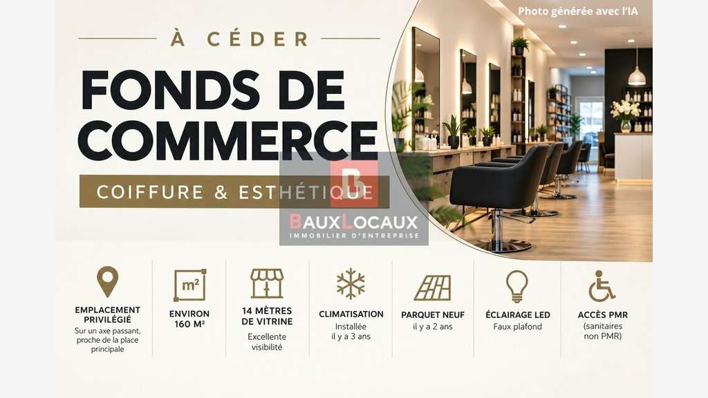 FDC coiffure esthétique à vendre Salon de Provence