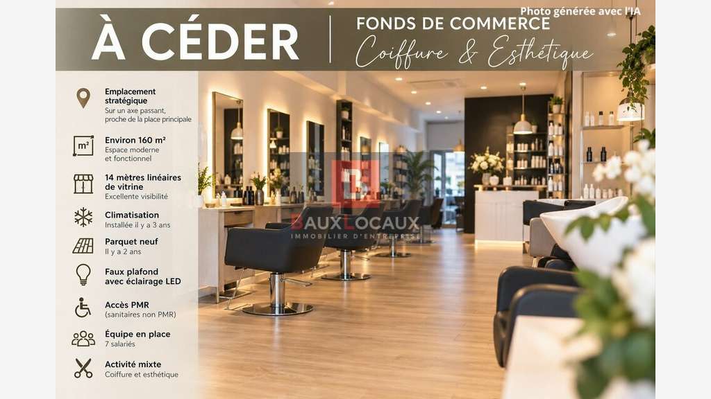 FDC coiffure esthétique à vendre Salon de Provence