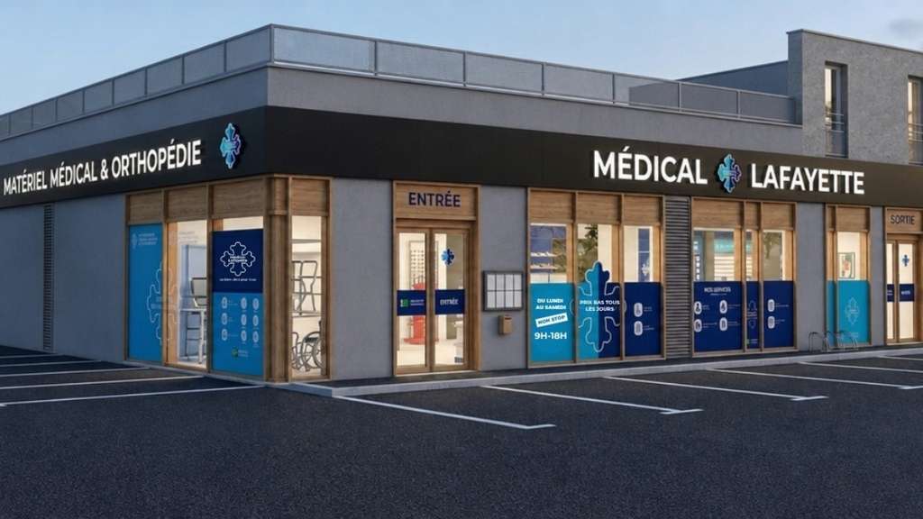 Création magasin de matériel médical Calais