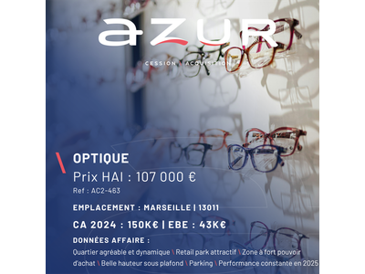 Vente Santé - Optique à Marseille 11e