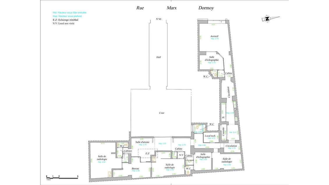 Vente murs et fonds centre médical à Paris 75018