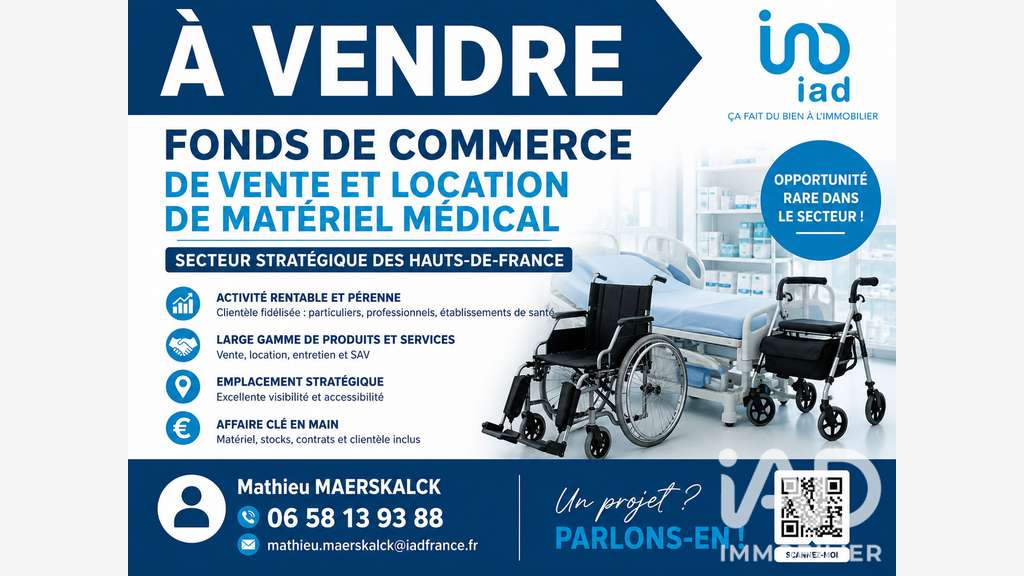 Vente FDC matériel médical à Vendin-Lès-Béthune