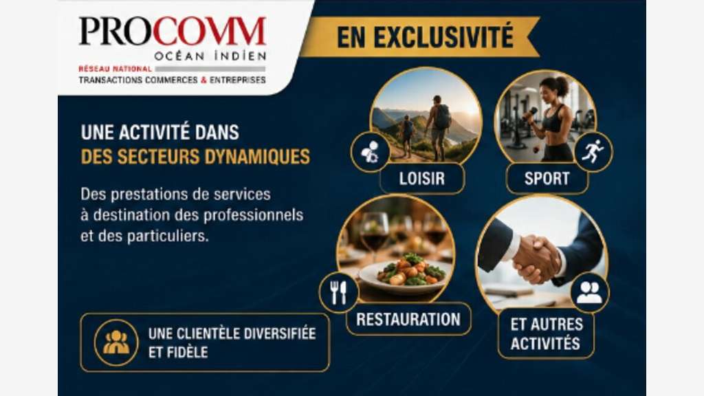 Cession FDC services pro à Saint-Leu 974