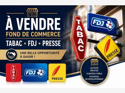 FONDS DE COMMERCE TABAC - PRESSE - FDJ - CADEAUX