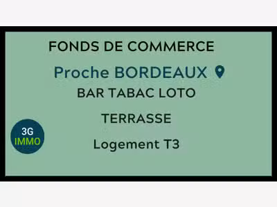 Vente FDC bar Tabac loto à Bordeaux centre