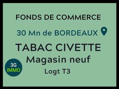 Vente FDC Tabac en centre ville Sud Gironde