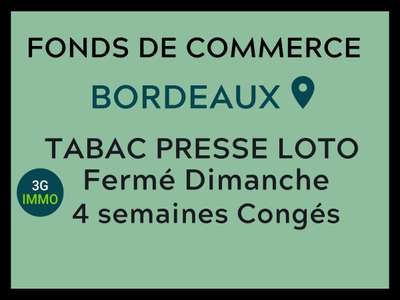 Vente FDC Tabac Presse FDJ loto PMU à Bordeaux