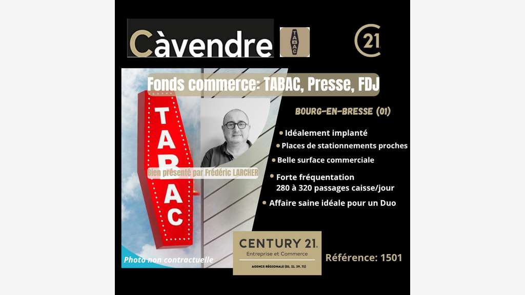 Vente FDC Tabac presse jeux à Bourg En Bresse