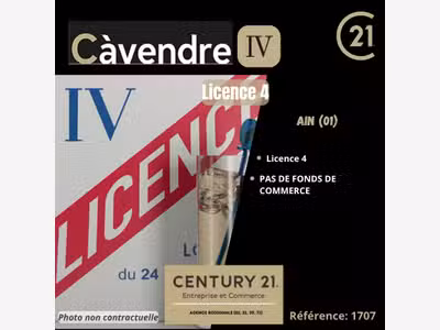 Licence IV à vendre dans l'Ain