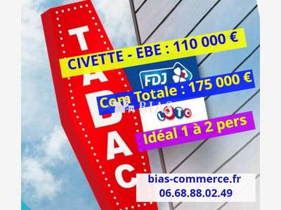 AV FDC civette clé en main tabac FDJ dept Eure