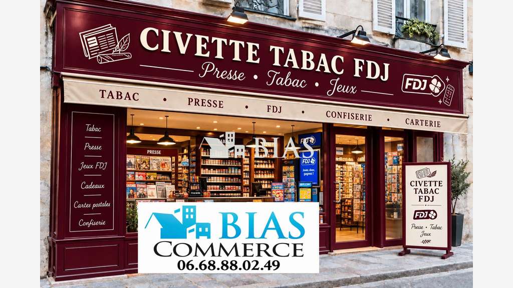 CIVETTE – TABAC – PRESSE – FDJ – BIMBELOTERIE Proc