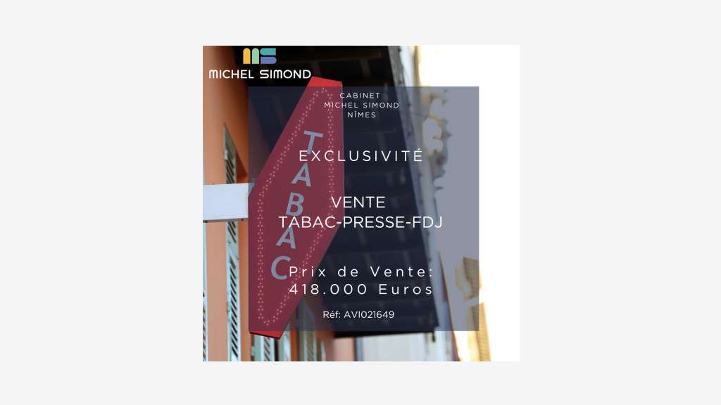 Vente tabac presse loto de village dans le Gard
