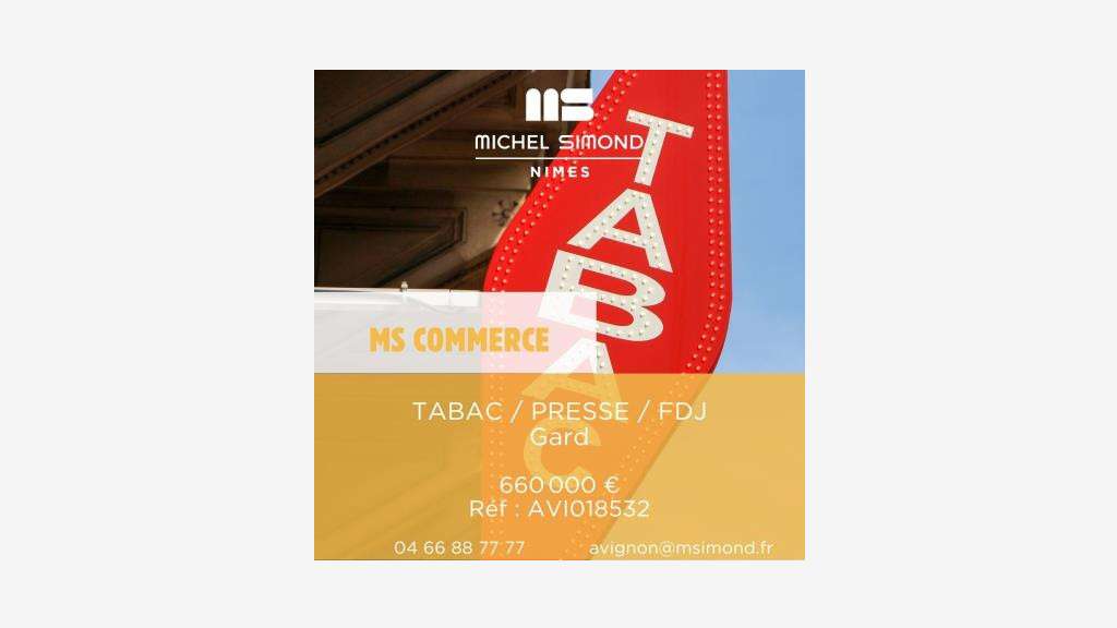 Vente tabac presse FDJ empl N°1 proche littoral 30