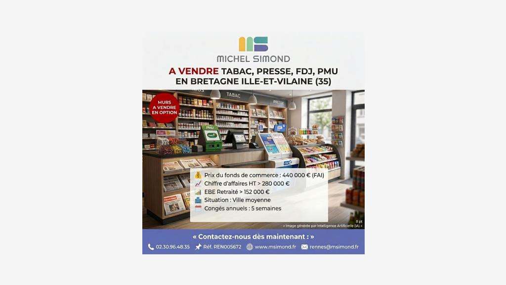 Vente FDC tabac presse FDJ PMU en Bretagne