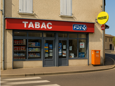 AV FDC tabac presse FDJ PMU centre village Isère
