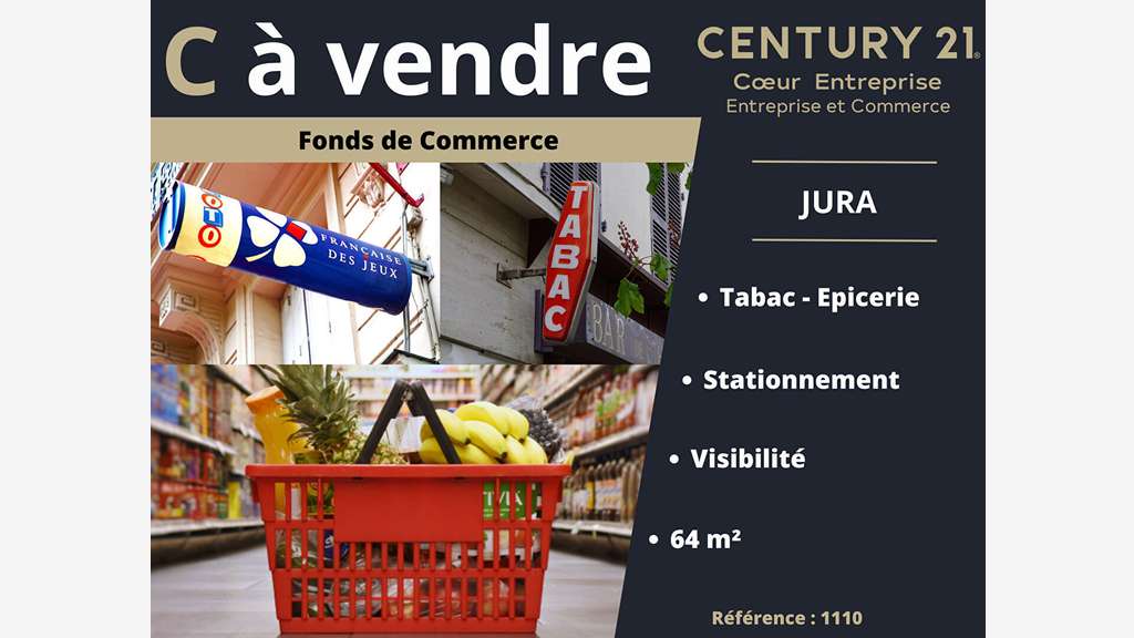 Vente Tabac Epicerie axe très passant du Jura
