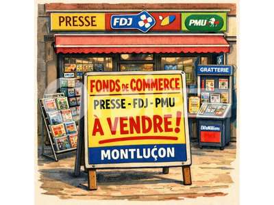 Vente Librairie - Papeterie à Montluçon