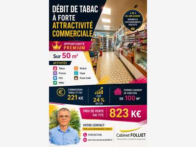 FDC tabac presse FDJ PMU à vendre prox de Nancy