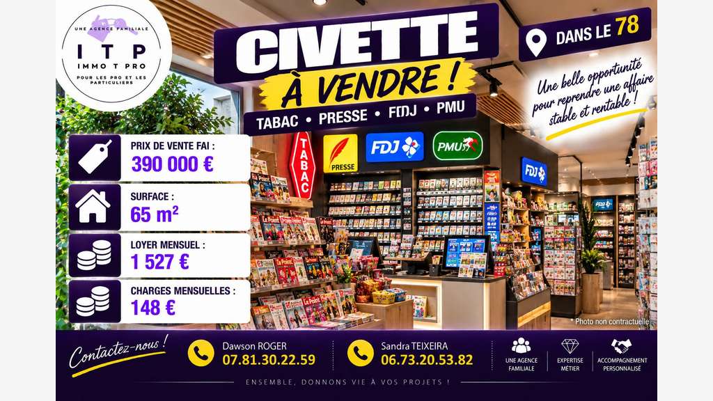 BEAU TABAC PRESSE FDJ PMU DANS LES YVELINES (78)