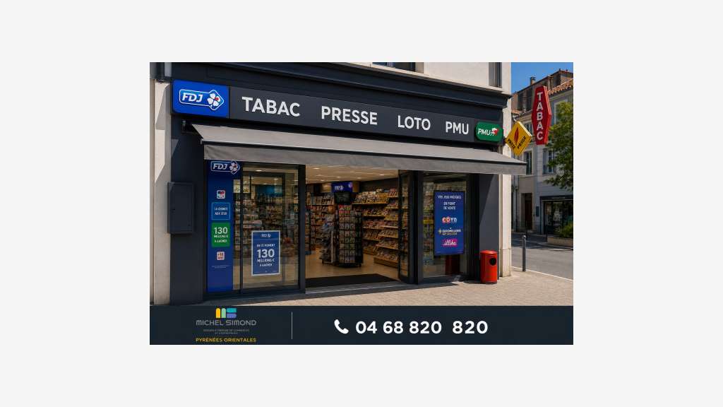 AV FDC tabac presse loto PMU station balnéaire 66
