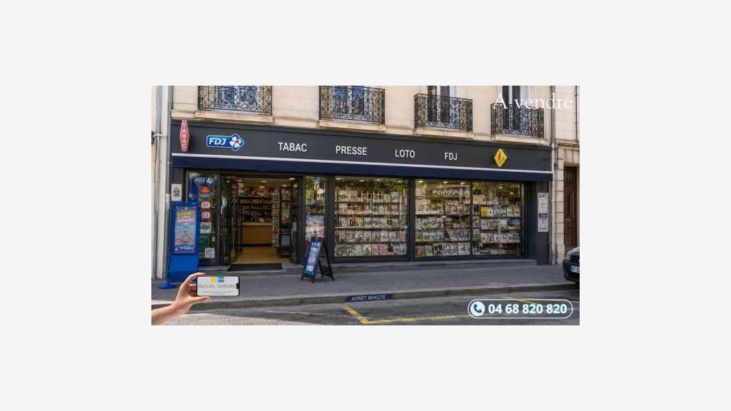 AV FDC tabac presse loto en centre-ville du 66