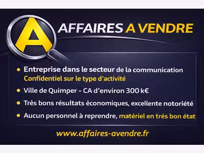 Vente entreprise communication reconnue Quimper  